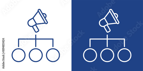 Coordination Blue And White Icon Style Collection