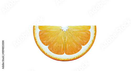 Close-up of a vibrant orange slice