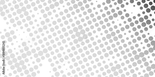 Abstract Halftone Dot Pattern Black and White Background Texture. Modern creative trendy design in vector EPS 10