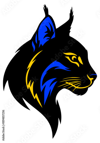 félin lynx vector icon