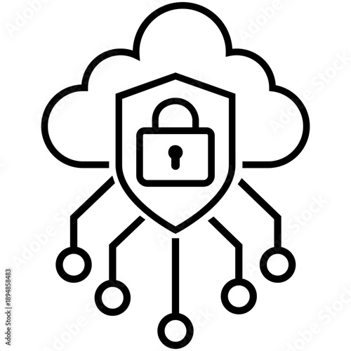 Firewall vector icon. Cybersecurity Illustration sign. Computer antivirus symbol. Data protection logo.