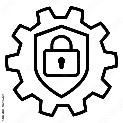 Firewall vector icon. Cybersecurity Illustration sign. Computer antivirus symbol. Data protection logo.