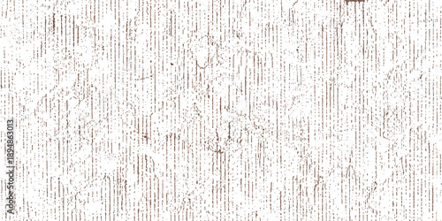 A rustic aged paper texture and rough white painted grunge wall pattern with vintage brown wooden board surface backdrop