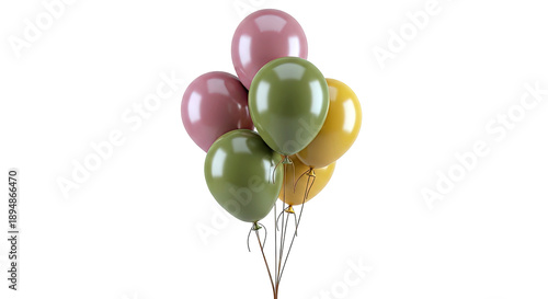 Bouquet of Balloons in Muted Earth Tones
