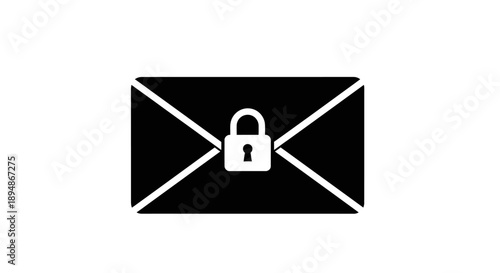 Secure Envelope with Lock Symbol Protection.
