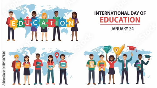 Celebrating international day of education with diverse students and global representation