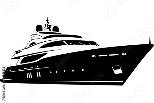 Luxury Yacht Design Illustration