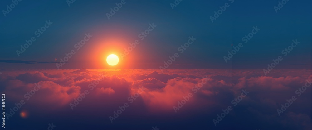 Obraz premium Gorgeous sky during sunset