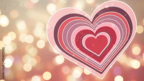 Happy valentine day. with creative love composition of the hearts. Symbol of love. Valentine day gift box. Valentine day Background