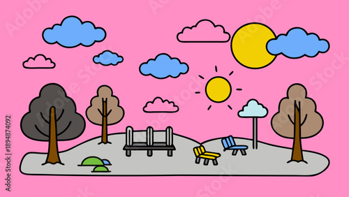 Sunny day in the park