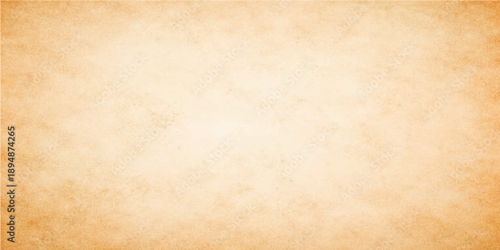 Obraz premium Aged vintage parchment paper with a stained grunge texture and worn brown surface creates a blank antique background for retro design