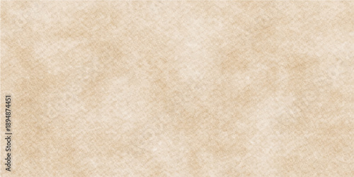 A vintage brown paper background features an aged parchment texture with a grunge antique pattern on a rough, blank cardboard sheet for a retro design