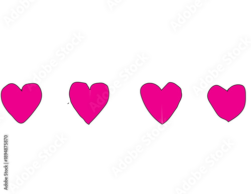 Romantic 3d illustration of pink and yellow heart shaped candies as a symbol of love and passion for a Valentine's Day holiday celebration card design