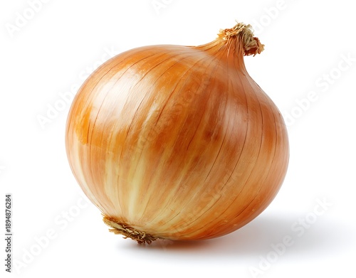 Wallpaper Mural Single Yellow Onion Isolated On White Background Torontodigital.ca