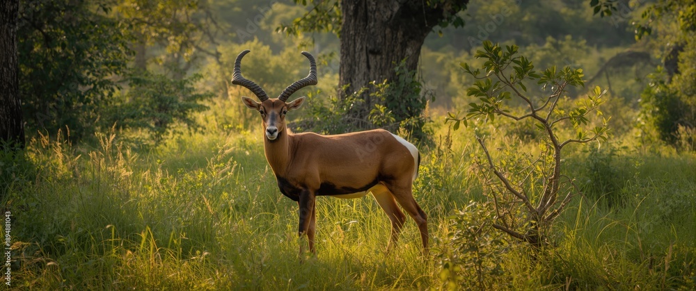 Fototapeta premium Forests with Impala Ram