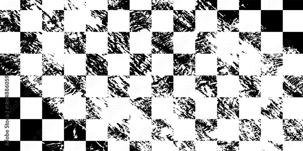 Fototapeta premium Checkered flag wave on white background design for sport race championship vector illustration.