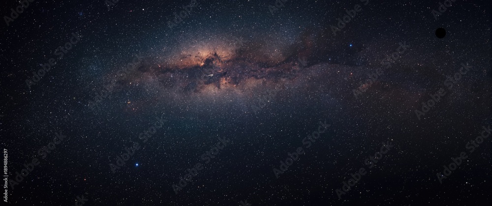 Fototapeta premium Magnificent depiction of stars and galaxies in outer space showcasing the beauty of cosmic exploration