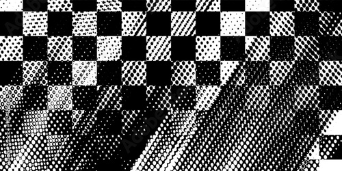 Checkered flag wave on white background design for sport race championship vector illustration.