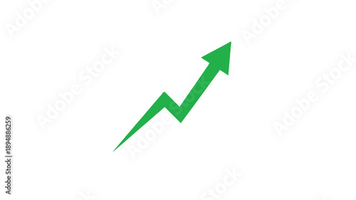 Chess king positioned near a rising green arrow graph on white background