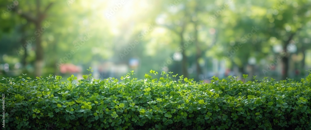 Fototapeta premium Green Plants Located in the Park