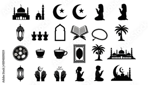 Islamic Symbols Collection for Ramadan and Eid Celebrations