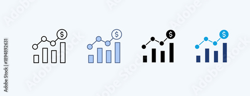 Stock Multiple Icon Illustration Vector