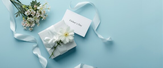 Image for Father's Day featuring gift and message card