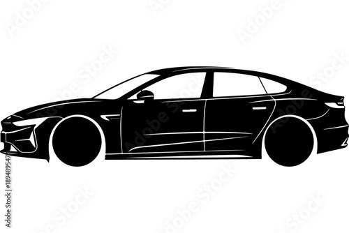 Car Silhouette Vector Illustration