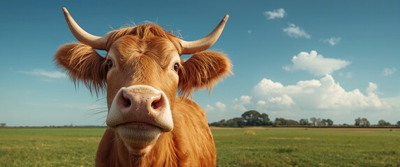 A curious cow inspecting the camera lens
