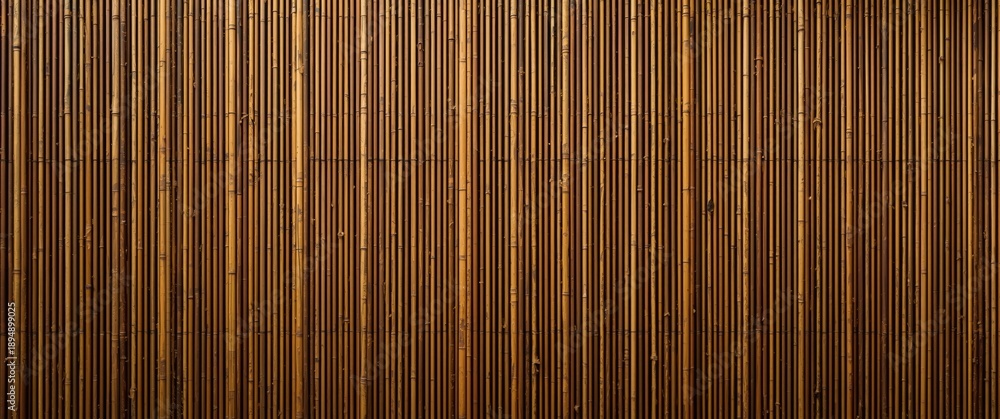Naklejka premium Close-up of bamboo curtain design backdrop