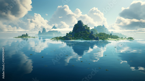 Pastel Ocean Horizon