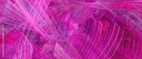 Pink fractal backdrop with various colored lines and stripes for technology design