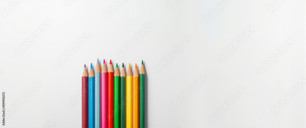 Fototapeta premium Colorful Pencils Made of Wood