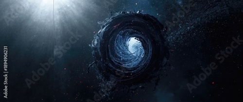 Big disaster depicted with a dramatic background in an abstract picture