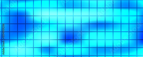 Blue tile pattern for swimming pool floor design. Seamless ceramic mosaic texture with clean geometric grid. Perfect bathroom or kitchen wall background. Vector illustration.