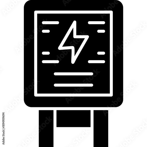Electrical Panel Icon Vector Element