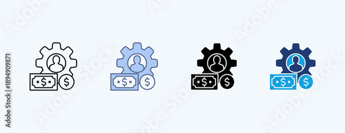 Entrepreneur Multiple Icon Illustration Vector