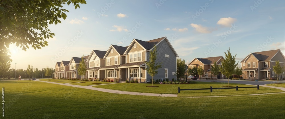 Obraz premium Newly developed rental properties