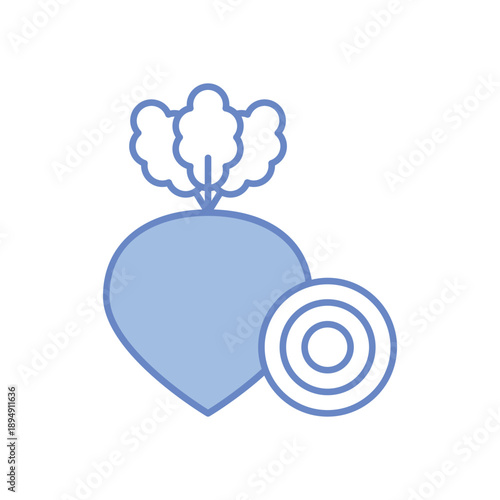 Beetroot  vector icon