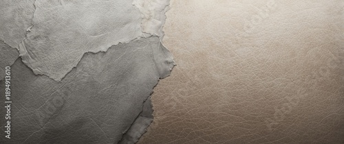 Light gray leather with dyed texture