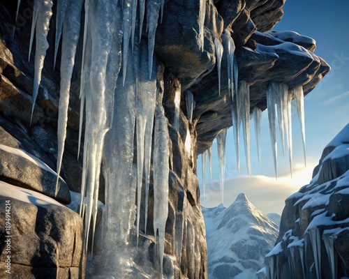 icicles on the mountain