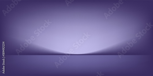 Abstract gradient podium background. Violet, purple and lilac empty 3d studio backdrop. Clean scene for product presentation mockup template. Vector illustration