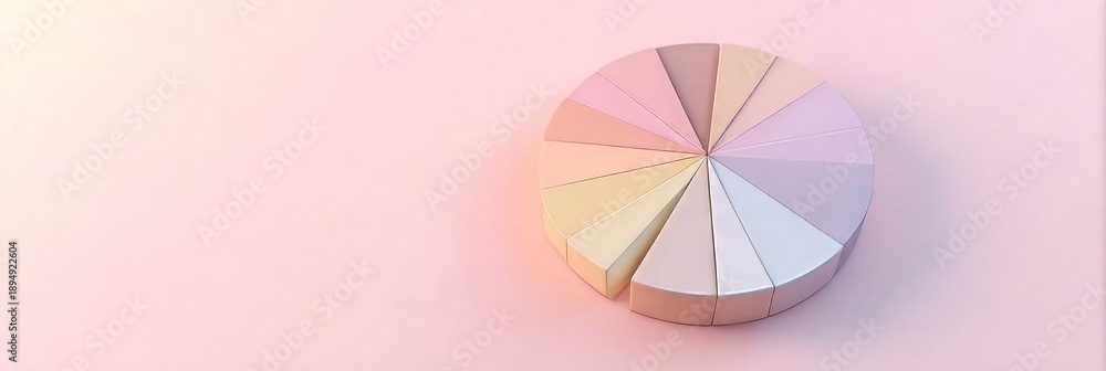 Obraz premium Pastel Palette Wheel Composition Featuring a Seamless Spectrum Illusion of Color Harmony Swatches