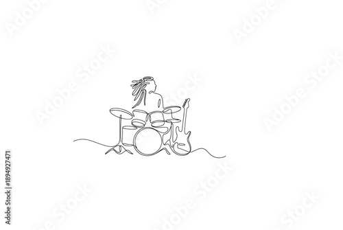 Hand drawn people characters bundle illustration, casual men and women musicians sketch style outline vector set for creative design
