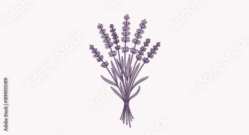 Lavender Flowers Bouquet Purple Floral Arrangement.
