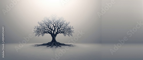 Panel kuchenny z motywem Big data-inspired abstract landing page layout for website or application