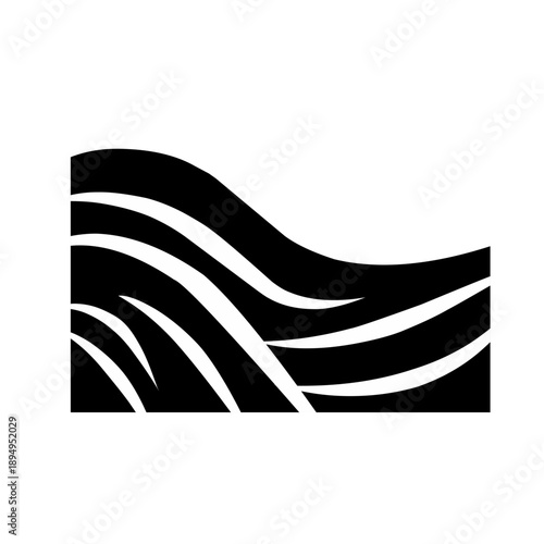 black and white zebra corner pattern