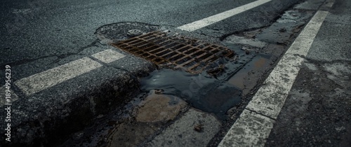 Environmental concerns arise from oil spilling onto asphalt and contaminating water via storm drains