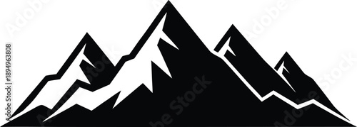 Mountain silhouette vector