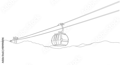 cable car ride over ocean